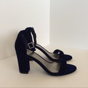 Worthington Blue Velvet Strappy heeled sandals